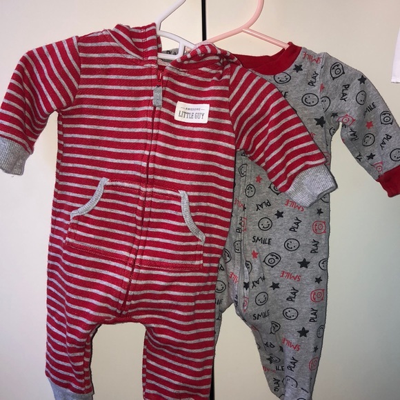 carters zipper onesies